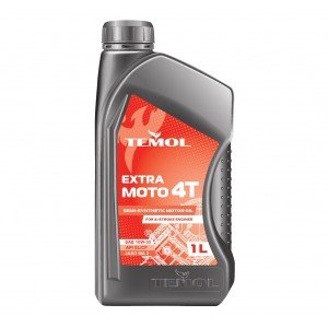Масло TEMOL Extra Moto 4T SAE 10W-30,API SL/CF,JASO MA2 (1 л)