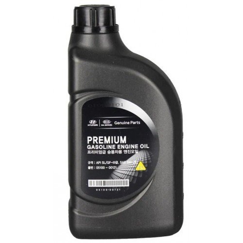 Hyundai/Kia05100-00121 5W20/1 Масло моторное полусинтетическое "Premium Gasoline 5W-20", 1л