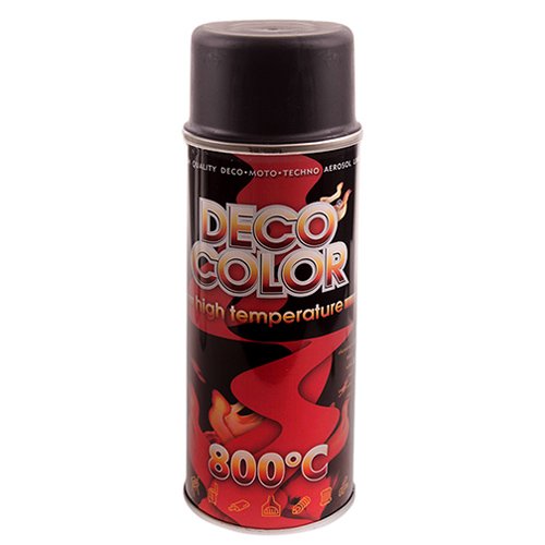 Deco Color Краска аэроз. 400ml /термостойка 300*С черный (231122/720309)