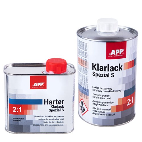 APP Грунт акриловый 2K HS Acryl Klarlack Spezial S 2:1 с отв., 1l+0.5l (020109 + 020317)