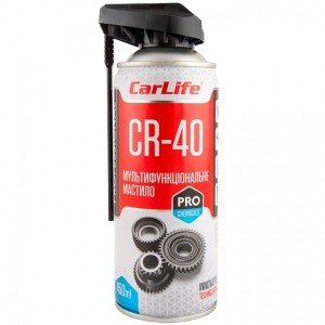 Мультифункциональная смазка CARLIFE MULTIFUNCTIONAL LUBRICANT CR-40 Professional, 450ml (24шт/уп)