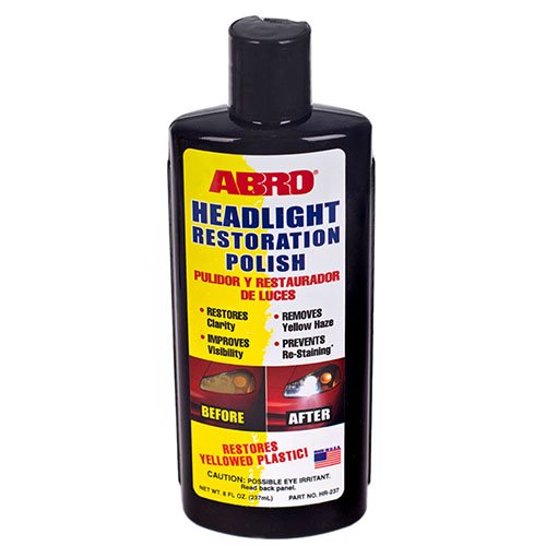 Полироль-восстановитель пластиковых фар, 237мл ABRO