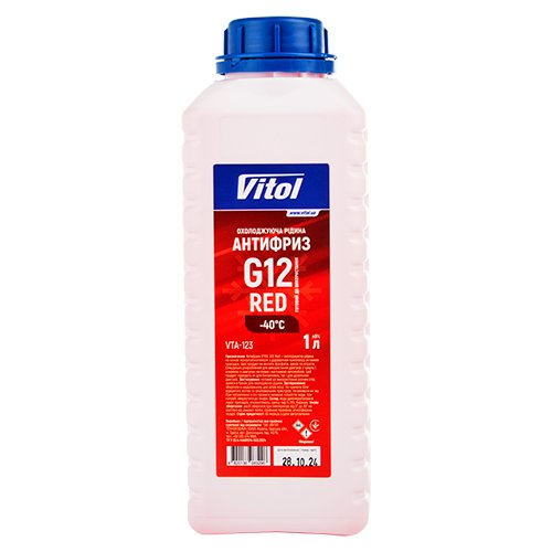 Антифриз VITOL G12 Red 1л (VTA-123)