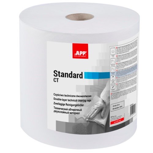 APP Полотенце Standart CT 244 м, белое, двухслойное (090413)