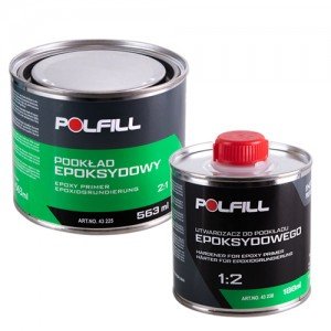 Polfill Грунт эпоксидный Polfill 2:1 "мокрый по мокрому" 0.375l + затверд.188ml, серый (43225+43238)