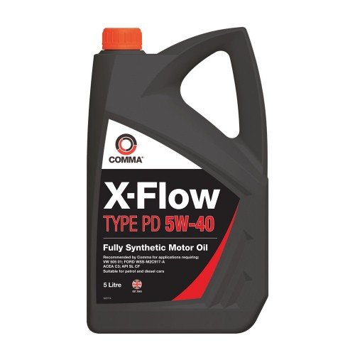 Моторное масло Сomma X-FLOW TYPE PD 5W40 API SL/CF ACEA C3 5л (4шт/уп)