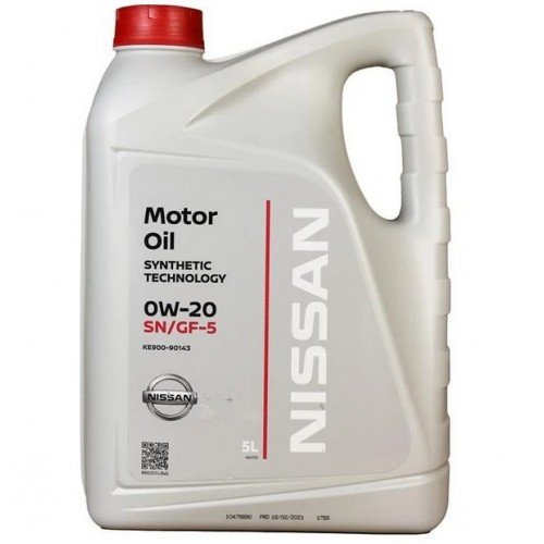 NissanKE90090144 0W20/5L FS SN/GF-5
