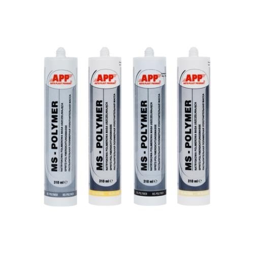 APP Герметик полимерный MS Polymer, катридж, черный 310 ml (040405)