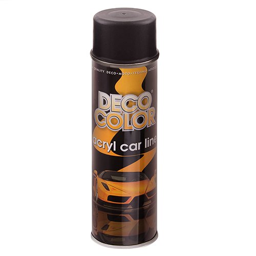 Deco Color Краска аэроз. 500ml акриловая/черный мат (720477)