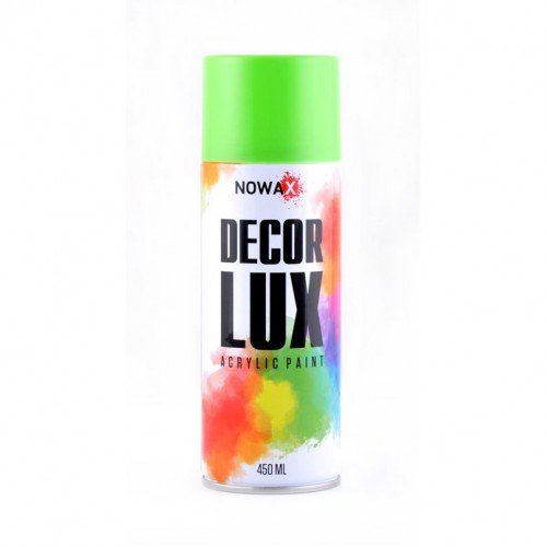 Акриловая краска глянцевая светло зеленая NOWAX Decor Lux (6018) 450мл