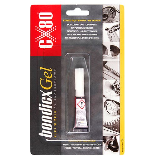 Клей цианокрыловый (суперклей) CX-80/bondicx gel 3g (CX-80 bondicx gel)