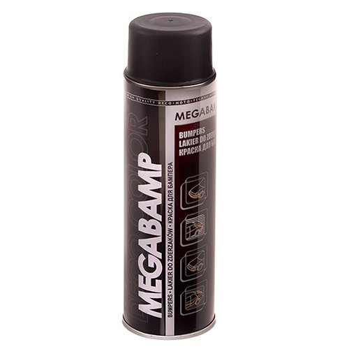 Deco Color Краска аэроз. 500ml Megabamp/для бамперов черный мат (725458)
