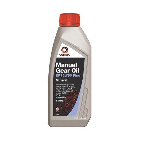 Трансмиссионное масло Comma GEAR OIL EP75W80 PLUS API: GL-3/GL-4 1л (12шт/уп)