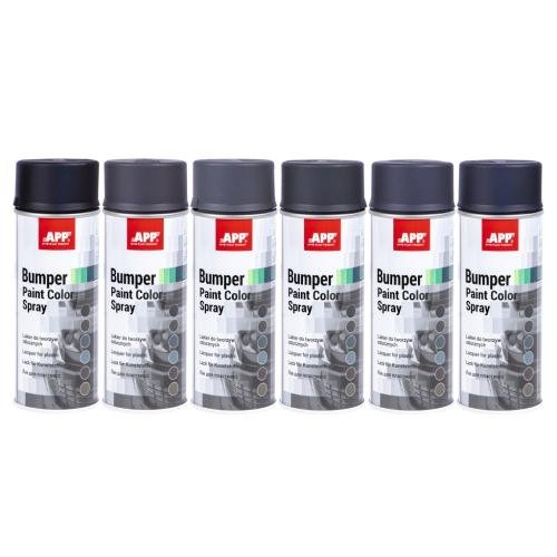 APP Краска бамперная Bumper Paint Color Spray, 400 мл, темный антрацит, аэрозоль (210408)