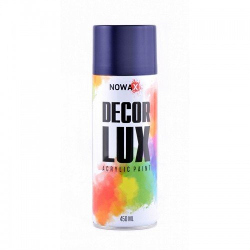 Акриловая краска глянцевая темно синяя NOWAX Decor Lux (5010) 450мл