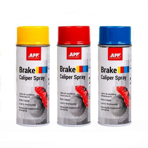 APP Краска для тормозных суппортов APP Brake Caliper Spray.400ml, желтый, аэрозоль (210151)