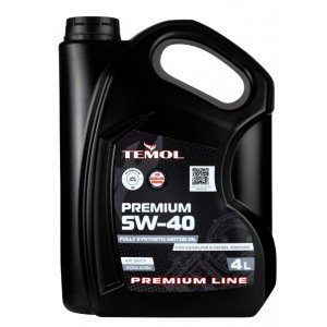 Масло TEMOL PREMIUM 5W-40 API SN (Lic. №3678)/CF ACEA A3/B4 (4 л)