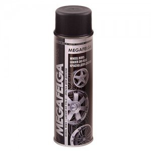 Deco Color Краска аэроз. 500ml Megafelga/для дисков черный сатин (725434)