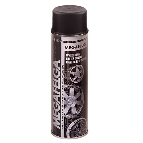 Deco Color Краска аэроз. 500ml Megafelga/для дисков черный сатин (725434)
