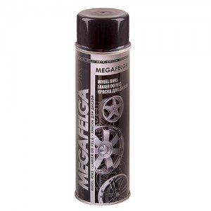 Deco Color Краска аэроз. 500ml Megafelga/для дисков черный блеск (725502)