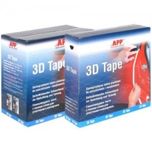APP Валик для маскировки проемов 3D Tape 13мм*20м, белый (070351)